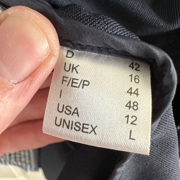 golfino germany women’s large navy check full zip golf jacket european style - Picture 8 of 16